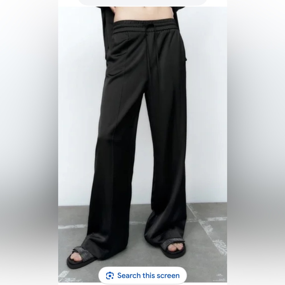Zara Black Wide Leg Women's Pants